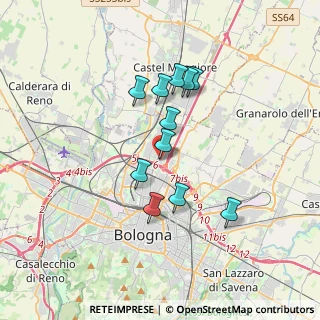 Mappa Via Rimini, 40128 Bologna BO, Italia (2.92273)