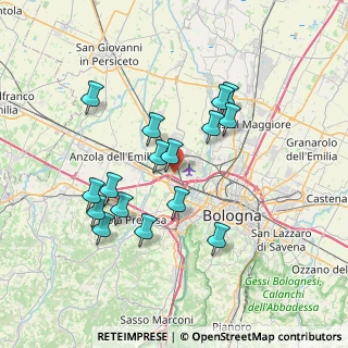 Mappa Via Maccaferri, 40132 Bologna BO, Italia (6.86)