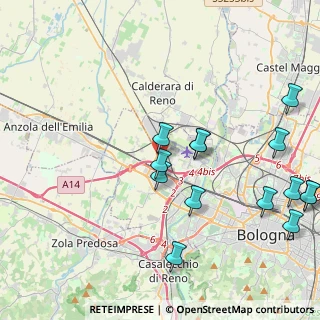 Mappa Via Maccaferri, 40132 Bologna BO, Italia (4.92357)