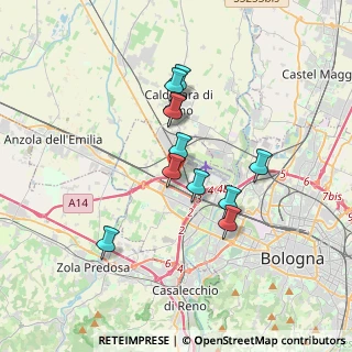 Mappa Via Maccaferri, 40132 Bologna BO, Italia (2.88909)