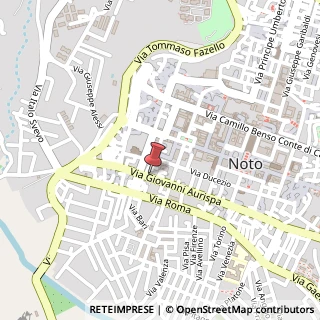 Mappa Via Giovanni Aurispa, 77, 96017 Noto, Siracusa (Sicilia)
