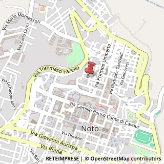 Mappa Via Sbano Corrado, 18, 96017 Noto, Siracusa (Sicilia)