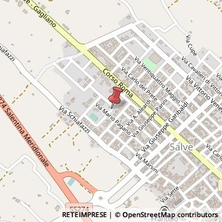 Mappa Via Don Tonino Bello, 8, 73050 Salve, Lecce (Puglia)