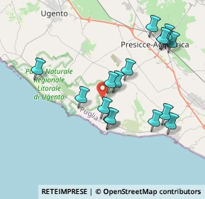 Mappa Via Macchia seconda, 73054 Presicce LE, Italia (4.20938)