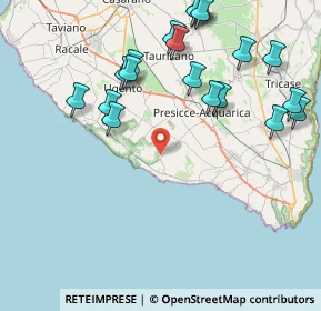 Mappa Via Macchia seconda, 73054 Presicce LE, Italia (10.4525)