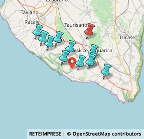 Mappa Via Macchia seconda, 73054 Presicce LE, Italia (5.83333)