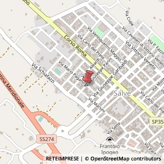 Mappa Via Giuseppe Parini, 10, 73050 Salve LE, Italia, 73050 Salve, Lecce (Puglia)