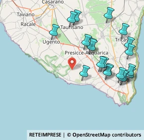 Mappa Via Provinciale Presicce- Lido Marini, 73054 Presicce LE, Italia (9.724)