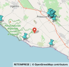 Mappa Via Provinciale Presicce- Lido Marini, 73054 Presicce LE, Italia (5.57636)