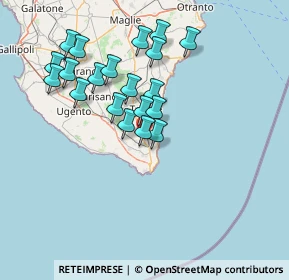 Mappa Via T. Fiore, 73034 Gagliano del capo LE, Italia (14.627)