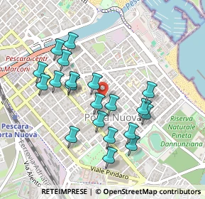 Mappa Via Silvio Spaventa, 65126 Pescara PE, Italia (0.462)