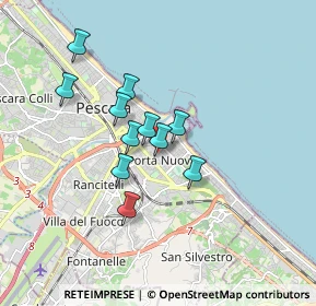 Mappa Via Silvio Spaventa, 65126 Pescara PE, Italia (1.39273)