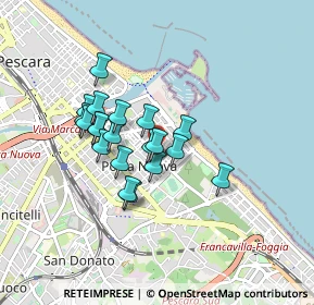 Mappa Via Fernando Francesco d'Avalos, 65126 Pescara PE, Italia (0.6875)