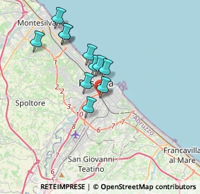 Mappa Via Saline, 65128 Pescara PE, Italia (3.14545)