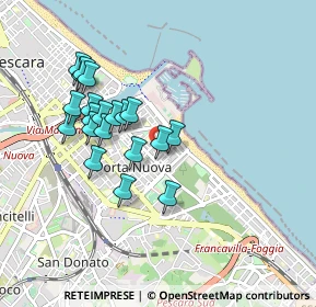 Mappa Via E.Jasonni, 65126 Pescara PE, Italia (0.855)