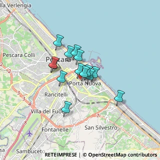 Mappa Via Melchiorre Delfico, 65121 Pescara PE, Italia (1.18286)