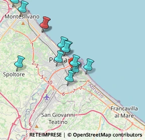 Mappa Via Melchiorre Delfico, 65126 Pescara PE, Italia (3.63692)