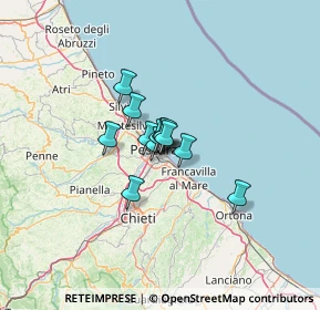 Mappa Via Melchiorre Delfico, 65126 Pescara PE, Italia (6.53667)