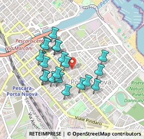 Mappa Via Melchiorre Delfico, 65126 Pescara PE, Italia (0.3825)