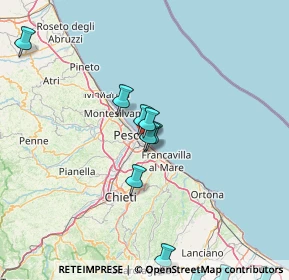 Mappa Via Costantino Barbella, 65126 Pescara PE, Italia (21.4625)