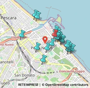 Mappa Viale D'Avalos, 65126 Pescara PE, Italia (0.7595)