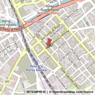 Mappa Viale Gabriele D'Annunzio, 55, 65127 Pescara, Pescara (Abruzzo)