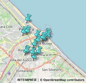 Mappa Via Giuseppangelo Fonzi, 65126 Pescara PE, Italia (1.27667)