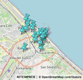 Mappa Via Giuseppangelo Fonzi, 65126 Pescara PE, Italia (1.06882)