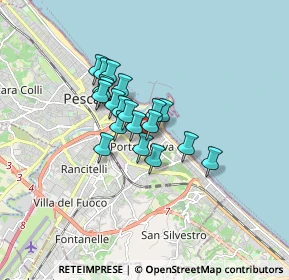 Mappa Via Giuseppangelo Fonzi, 65126 Pescara PE, Italia (1.151)