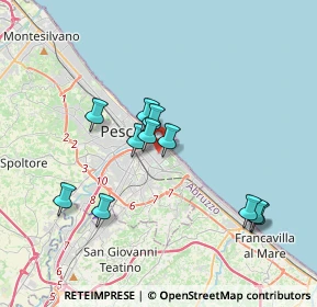 Mappa Via Giuseppangelo Fonzi, 65126 Pescara PE, Italia (3.45364)