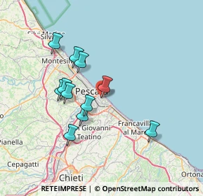 Mappa Via Giuseppangelo Fonzi, 65126 Pescara PE, Italia (6.57091)