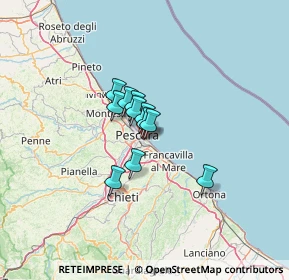 Mappa Via Giuseppangelo Fonzi, 65126 Pescara PE, Italia (7.31818)