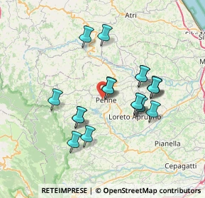 Mappa Via Battaglione Alpini l'Aquila, 65017 Penne PE, Italia (6.59389)
