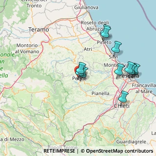 Mappa Via Battaglione Alpini l'Aquila, 65017 Penne PE, Italia (16.66917)