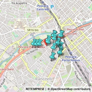 Mappa Via Aterno, 65100 Pescara PE, Italia (0.2705)