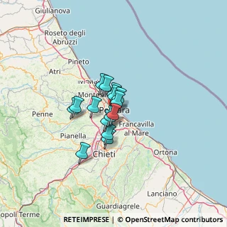 Mappa Via Aterno, 65100 Pescara PE, Italia (7.478)