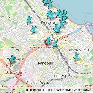 Mappa Via Aterno, 65100 Pescara PE, Italia (1.2975)