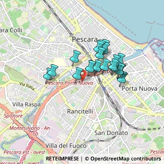 Mappa Via Aterno, 65100 Pescara PE, Italia (0.727)