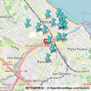 Mappa Via Aterno, 65100 Pescara PE, Italia (0.9385)