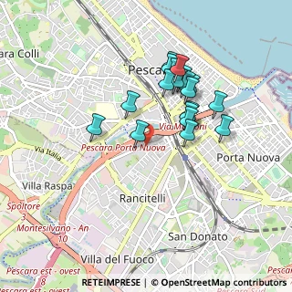 Mappa Via Aterno, 65100 Pescara PE, Italia (0.8335)