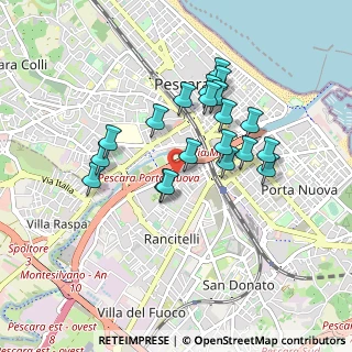 Mappa Via Aterno, 65100 Pescara PE, Italia (0.814)