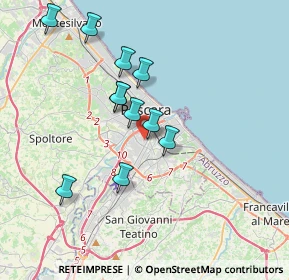 Mappa Via Vella, 65128 Pescara PE, Italia (3.42182)