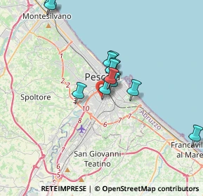 Mappa Via Vella, 65128 Pescara PE, Italia (3.13333)