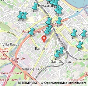 Mappa Via Vella, 65128 Pescara PE, Italia (1.281)