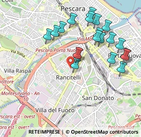 Mappa Via Vella, 65128 Pescara PE, Italia (1.068)