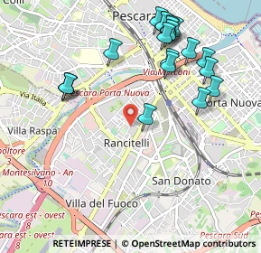Mappa Via Vella, 65128 Pescara PE, Italia (1.1865)