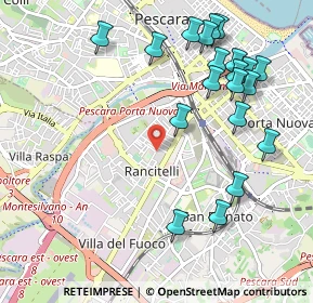 Mappa Via Vella, 65128 Pescara PE, Italia (1.2365)