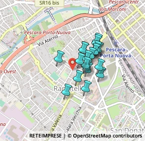 Mappa Via Vella, 65128 Pescara PE, Italia (0.285)