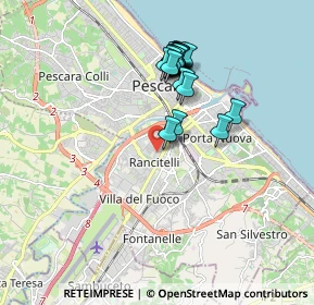 Mappa Via Vella, 65128 Pescara PE, Italia (1.6975)