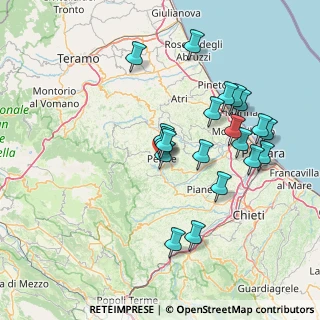 Mappa Via Aldo Moro, 65017 Penne PE, Italia (15.331)